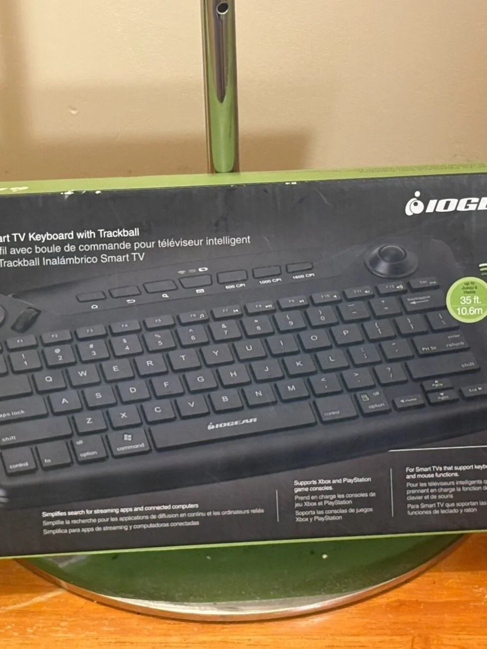 IOGEAR Wireless Smart TV Keyboard with Trackball